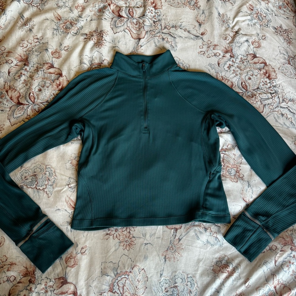 Lululemon Its Rulu Run Ribbed
Cropped Half Zip 🦋 - Picture 7 of 14